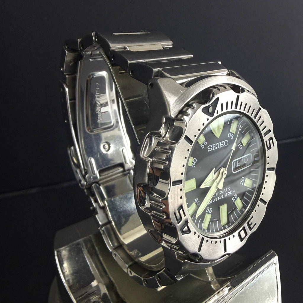 SEIKO Black Monster SKX779 7S26-0350 Automatic Diver's 200m Vintage Watch