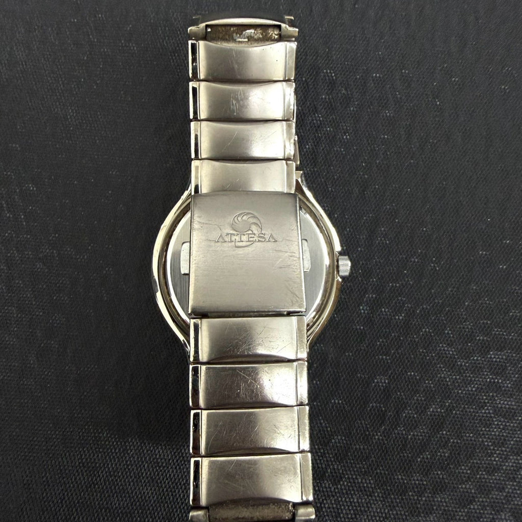 CITIZEN ATTESA B876-H21211 TA Eco-Drive Titanium Dual Time Black Dial Vintage Watch